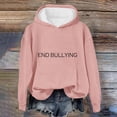 thumbnail image 1 of WJHWSX Hoodies for Women,Womens Hoodies,Comfort Fit,Easy Care,Polyester,Pink,S(US:4), 1 of 5