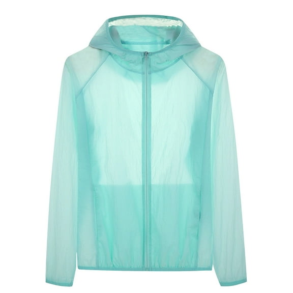 zfwon Womens Lightweight Waterproof Jacket Oversized Sun Protection Hoodie Outdoor Quick Dry Running Hiking Fishing Raincoat Thin Zip Up Softshell Outwear Windbreaker Jackets
