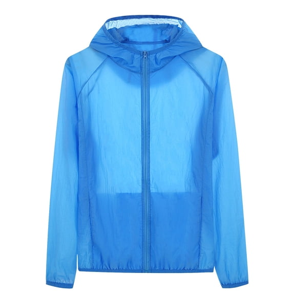 zfwon Womens Lightweight Waterproof Jacket Oversized Sun Protection Hoodie Outdoor Quick Dry Running Hiking Fishing Raincoat Thin Zip Up Softshell Outwear Windbreaker Jackets