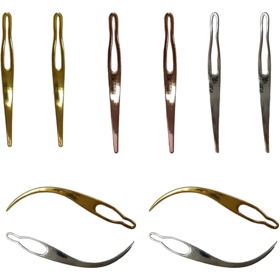 zgclkk Zinc Alloy Crochet Hooks with Interlocking Tool for Locs, Assorted (10 Piece)