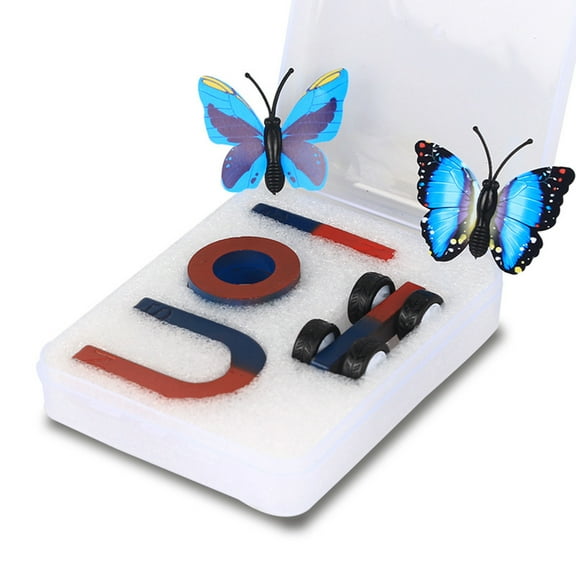 zhaomeidaxi 1 Set Labs Junior Science N/S Magnet Set for Education Science Experiment Tools Including Bar/Ring/Axles/ U-Shaped Magnets