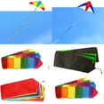 thumbnail image 1 of zhaomeidaxi 10/15/30m Kite Tail Colorful Practical Portable Ribbon Streamer Turning Tail Floating Tail for DIY Craft, 1 of 7