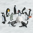 thumbnail image 1 of zhaomeidaxi 11Pcs/ Set Realistic Penguin Figurines, PVC Antarctic Animal Figures Antarctic Set with Different Varieties of Penguin, Shelf Decor Birthday Gift for Kids Toddlers, 1 of 7