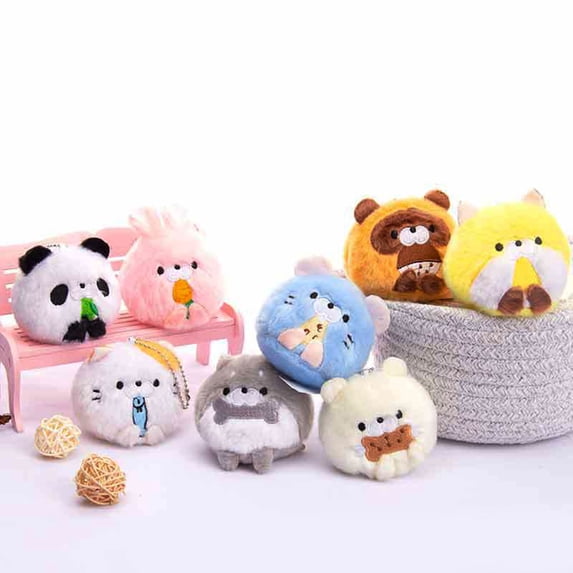 Cuddley Rabbit zhaomeidaxi 2PCS Floppy Bunny Rabbit Stuffed Animal Pendant, Cuddly ...