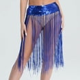 thumbnail image 1 of zhi Women's Fringe Belly Dance Performances & Festive Parties Skirt，Blue，Free Size, 1 of 3