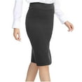 thumbnail image 1 of zhi Women's Pencil Midi Skirt - Office Casual & Daily Wear，Gray，XL, 1 of 6
