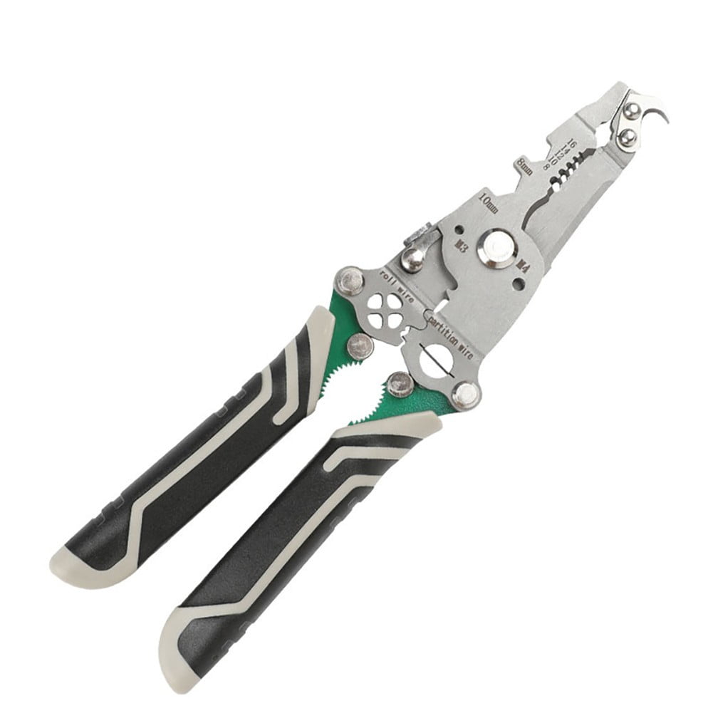 Foldable Wire Stripper Tool – 18-in-1, With Gloves, 0.08-1.6mm Holes, For Electricians & DIY