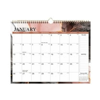 zhmrfg 2026 2027 Wall Calendar Monthly Planner Thick Paper Large Grid Holiday Markings Durable Hanging Organizer Clear Layout for Home Office Classroom Planning Family Gift Useful Daily Scheduler