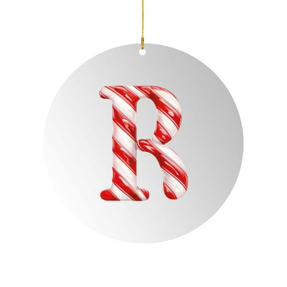 zhmrfg 26 Letter Candy Cane Christmas Ornaments, 10cm Acrylic Alphabet Hanging Decorations with Red Santa Hats for Festive DIY Tree Decor, Personalized Xmas Ornaments for Home Office Party Display