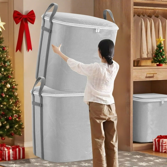 zhmrfg Heavy Duty Storage Bag 31.5 X 28.7 X 23.6 Inch Oversized Christmas Storage Bag Double Zipper Organizer Moving Packing Bag for Holiday Seasonal Home Storage Decoration Use