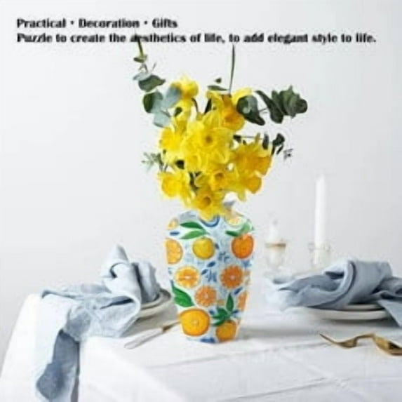 zhmrfg Puzzle Vase House Living Room Decor, Unique Flower Arrangement Vase for Home Decoration, Ideal Gift for Housewarmings and Weddings, Adds Personality to Any Space