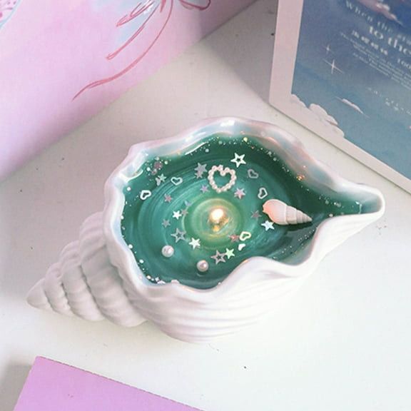 zhmrfg Seashell Aromatherapy Candle, Relaxing Scented Wax Candle in European Shape, Ideal Gift for Home Decor, Enhances Any Space with Soothing Aroma and Coastal Vibes