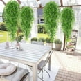 thumbnail image 1 of zhmrfg Simulation Admiralty Willows Hanging Plants, 31.5in Artificial Greenery, Faux Flower Vines for Wedding, Garden, Home Decor, Balcony, Patio, and Porch Decoration, 1 of 9