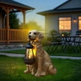 thumbnail image 1 of zhmrfg Solar Hanging Light Puppy Ornament Resin Dog Statue with Built in Solar Panel Outdoor Decorative Lighting for Garden Patio Yard Path Lawn Balcony Energy Saving Weather Resistant Dog Decor, 1 of 6