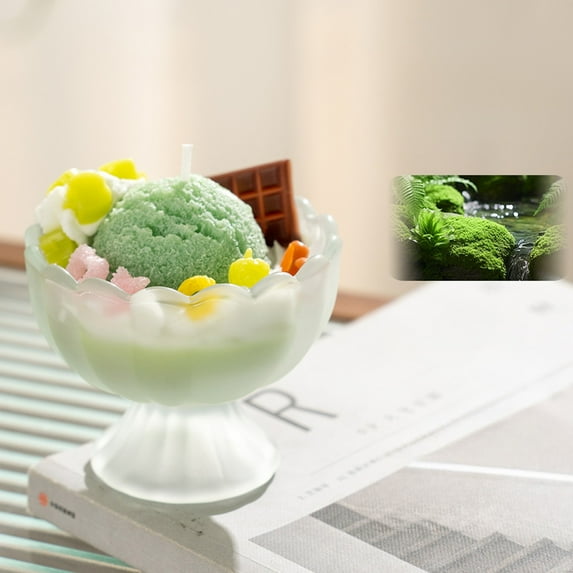 zhmrfg Summer Fruit Ice Cream Candle, Aroma Wax Candle for Birthday Gifts and Home Decor, Exquisite Scented Candle for Relaxation and Aromatherapy, Perfect for Special Events and Cozy Spaces