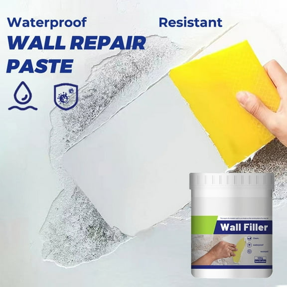 zhmrfg Waterproof Wall Repair Paste, Quick Drying Wall Crack Hole Peeling Fix Restores Smooth Finish With Strong Sealing Waterproof Formula, Perfect For Bathroom Kitchen Living Room Wall Restoration