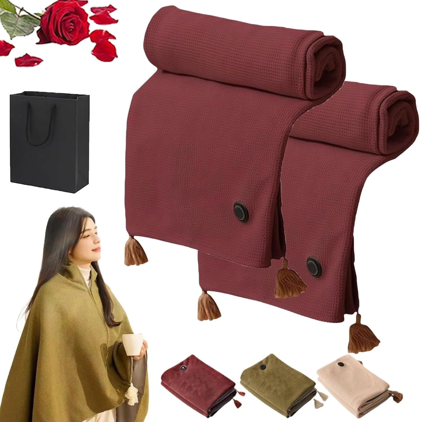 heated wraps and shawls