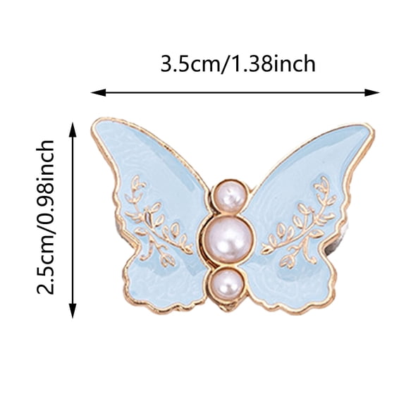 zhonghuaying 1 Pack Enamel Waist Tightening Pin, Faux Pearl Decorative Jean Button for Clothing Fit Adjustment A