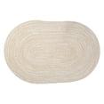 thumbnail image 1 of zhonghuaying 1 Pack Oval Woven Placemat, Natural Fiber Dining Table Mat for Kitchen & Everyday Use White, 1 of 5
