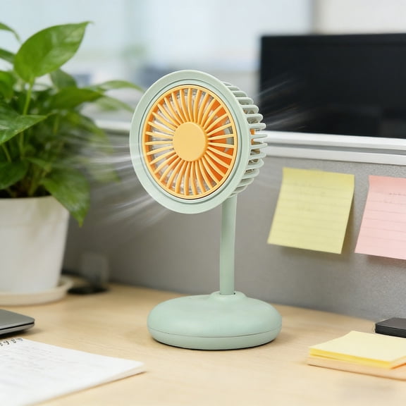 zhonghuaying 1 pack Flexible Bend Link Tube Table Rest Air Circulator, Radial Slat Frame Desktop Air Mover, Round Flat Base Stationary Air Blower For Desk Study Indoor Leisure Space B