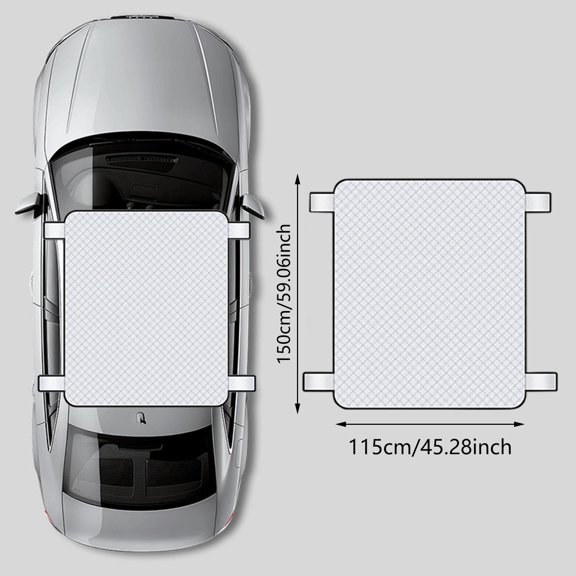 zhonghuaying 150x115cm Rounded Corner Lattice Weave Thermal Separate Cover, Four Side Fixing Band Mount Insulate Wrap, Universal Household Gear Temperature Block Protector