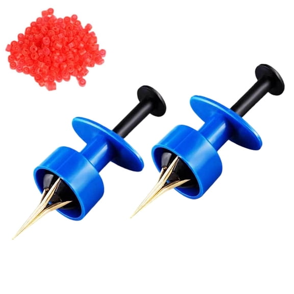 zhonghuaying 2pc Fishing Tackle Bloodworm Clip Set Smooth Wear-Resistant Worm Hook Catcher for Trout Bait,Blue