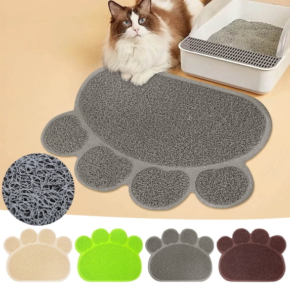 zhonghuaying Cat Litter Mat, Shaped Mat for Litter Boxes, Soft Mesh Mat in Multiple Colors, Easy to Clean
