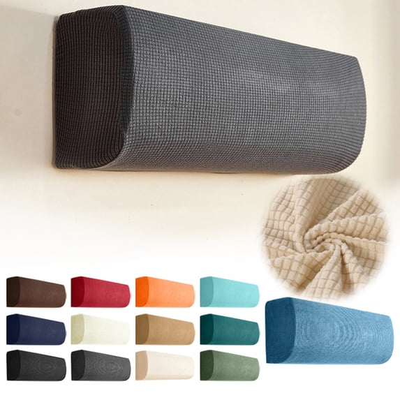 zhonghuaying Grid Weave Air Conditioner Wrap, Stretch Textile Build, Arc End Outline, Home Appliance Outer Cover, Wall Unit Layout Arrangement Style, Various Outer Tone Picks A