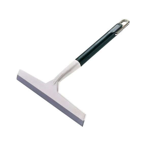 zhonghuaying Handheld Glass Wiping Tool Two Tone Ergonomic Handle Stainless Steel Frame Hanging Hook Design Household Shower Enclosure Car Windshield Washing Gadget All Purpose Washing Accessory