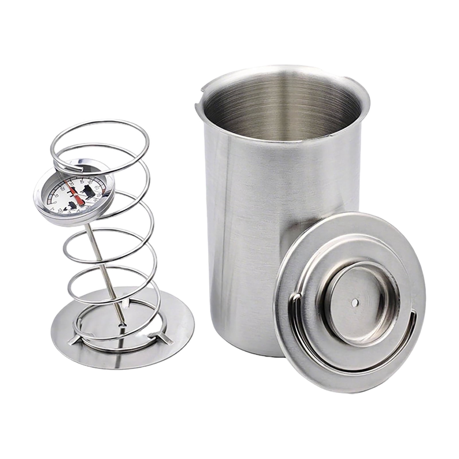 zhonghuaying Lunch Meat Press,Ham Maker Meat Press,Stainless Steel Deli Meat Press for Making Healthy Homemade Deli Meat with Thermometer & Spring Mechanism,Ham Maker and Sandwich for Home Cooking