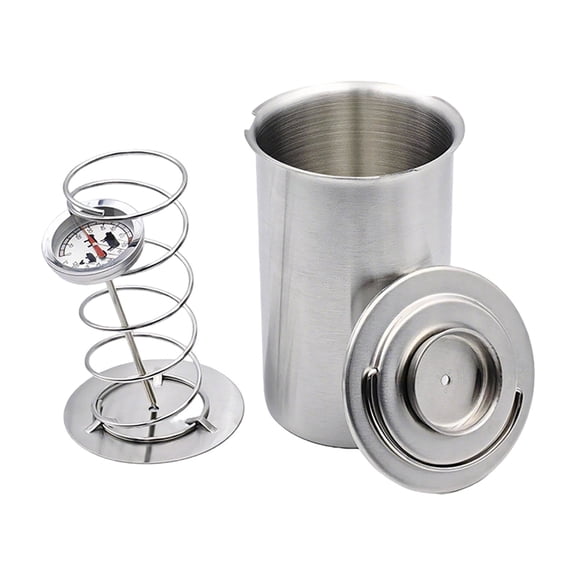 zhonghuaying Lunch Meat Press,Ham Maker Meat Press,Stainless Steel Deli Meat Press for Making Healthy Homemade Deli Meat with Thermometer & Spring Mechanism,Ham Maker and Sandwich for Home Cooking