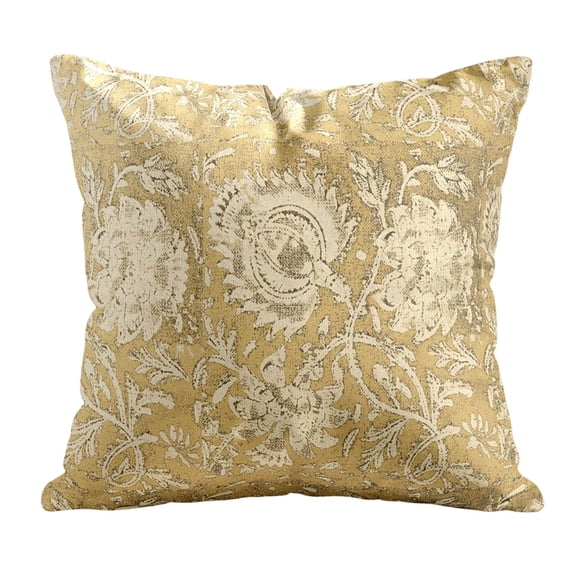 zhonghuaying Vintage Floral Print Throw Pillow Covers 17.7x17.7in Set of 1 Neutral Modern Farmhouse Pillowcases Accent Decorative Cushion Covers Boho Home Decor for Couch Sofa Chair Bed Living Room