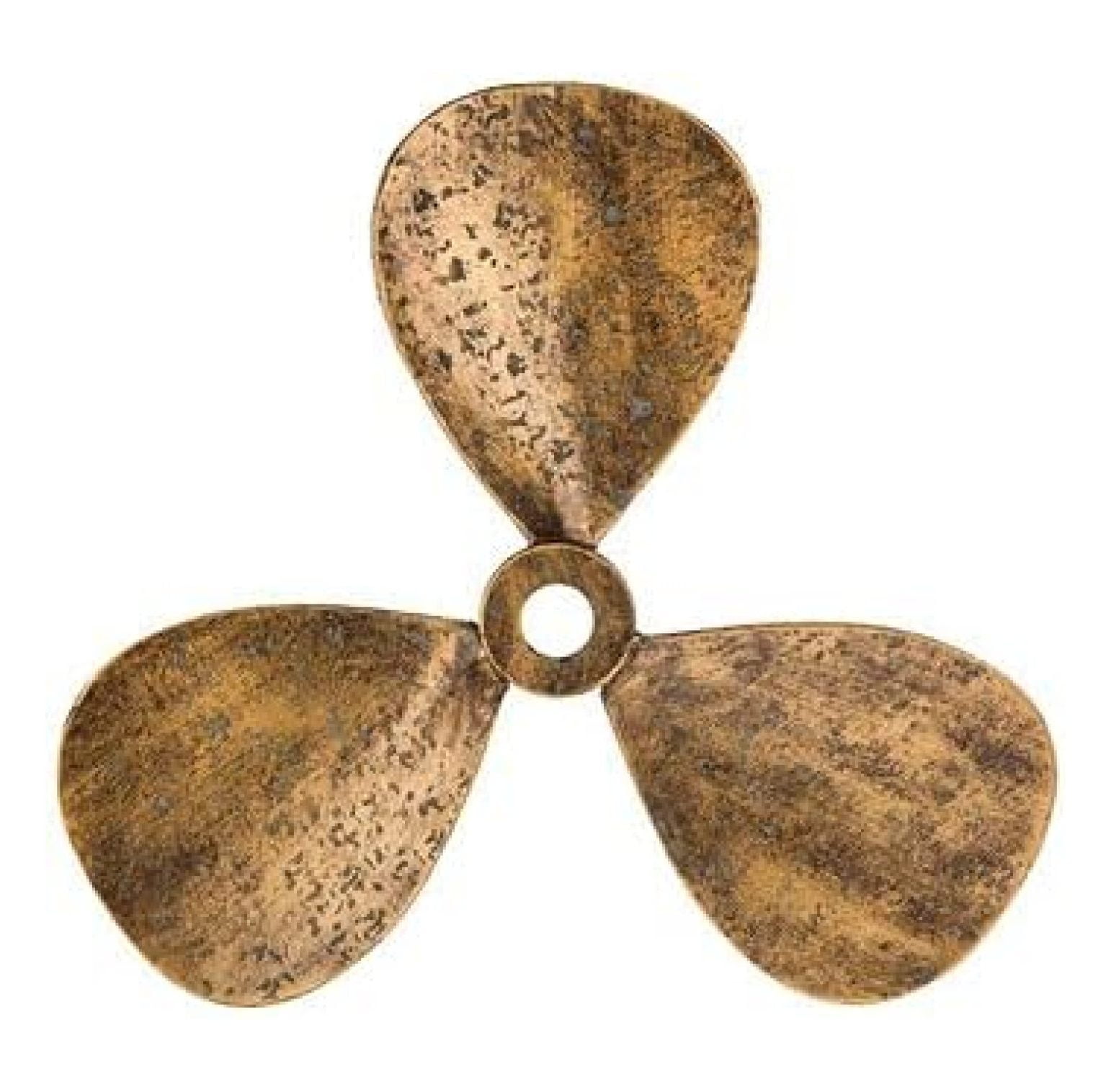 Bronze Distressed Nautical Ship Propeller Wall Decor
