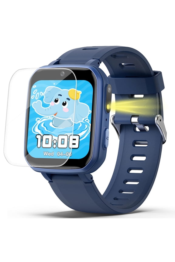 Kids Game Watch Gift with 26 Puzzle Games, Dual Camera, Music Player, Pedometer, Video Recorder, Flashlight, Alarm Clock,Educational Toy for Boys Girls Age 4-12 Years Old,Birthday