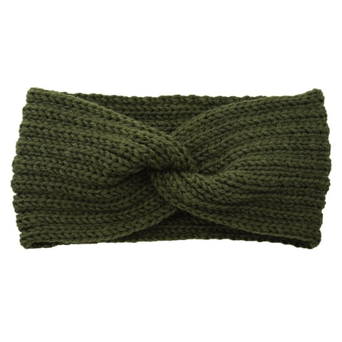 zicth Heardband Soft Stretch Ear Warmer Headband Women Winter Cable Knit Headbands Hairbands