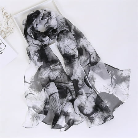 zicth Silk Scarves Scarfs for Women Lightweight Print Floral Pattern Scarf Shawl Fashion Scarves Sunscreen Shawls and Wraps for Spring
