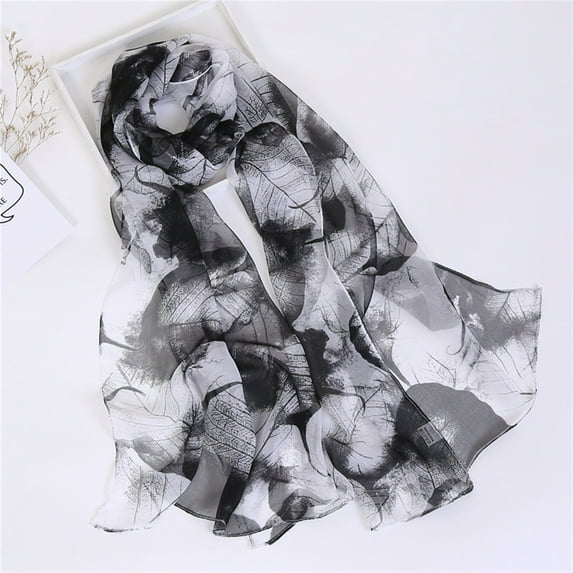 zicth Silk Scarves Scarfs for Women Lightweight Print Floral Pattern Scarf Shawl Fashion Scarves Sunscreen Shawls and Wraps for Spring