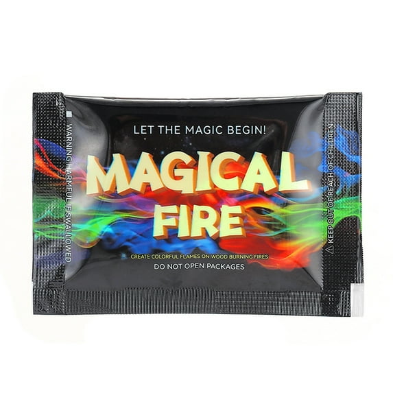 ziertyon 1 Pc/20 Pcs Flame Color Changing Powder Flame Colorant Packets Flame Enhancer Powder for Campfire Bonfire Firepit Outdoor Fireplaces