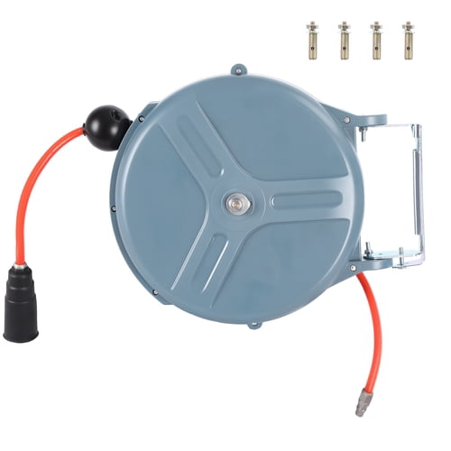 ziertyon 50-Foot by 3/8-Inch Retractable Pneumatic Air Hose Reel, 300 PSI