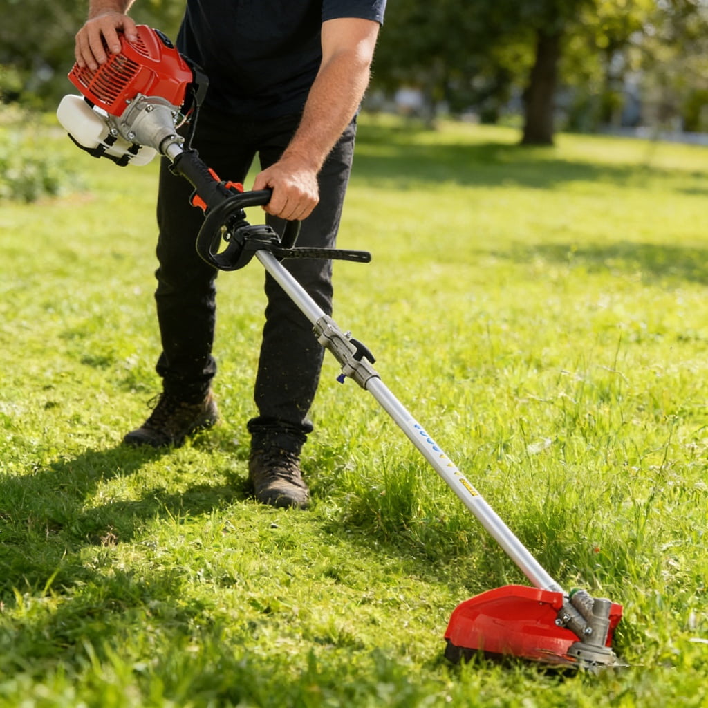 ziertyon 52cc 5 in 1 Weed Eater Gas Powered 43.31" Gas String Trimmer Edger Brush Cutter Light Weight 2-Cycle Gas Trimmer Yard Care Tools Rubber Handle & Shoulder Strap Included