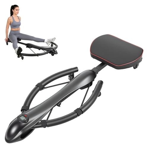 ziertyon Ab Machine, Ab Workout Equipmen with LCD Data Display Screen, Adjustments Abdominal Trainer, Full Body Workout Abdominal Exercise Machine, Home Gym Exercise Equipment,Black