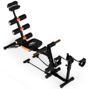 ziertyon Ab Workout Bench Multi Gear Adjustment Ab Crunch Machine Heavy-Duty Construction Abdominal Trainer Home Gym Equipment for Total Body Workout