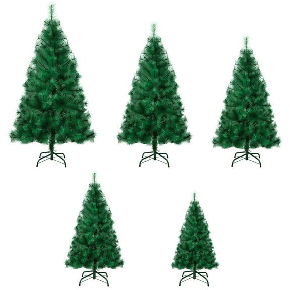 ziertyon Artificial Xmas Tree,4/5/6/7/8FT Imitation Pine Needle Christmas Tree,Winter Party Decoration Christmas Tree for Indoor and Outdoor Decoration