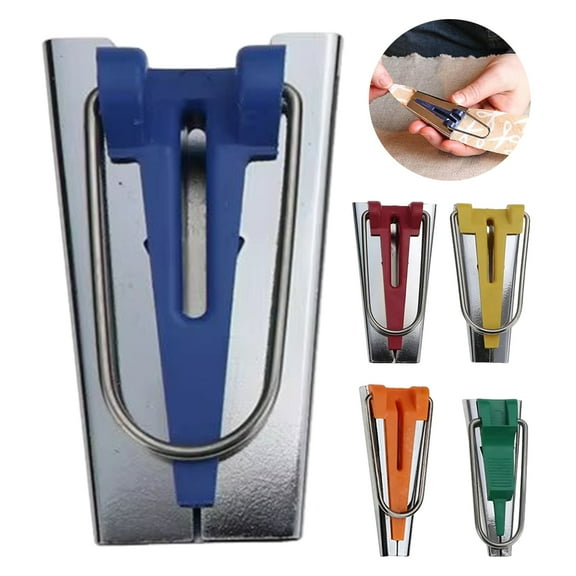 ziertyon Bias Tape Maker 6/9/12/18/25MM 5 Sizes Bias Binding Tape Making Tool Portable Professional DIY Fabric Quilting Sewing Accessories