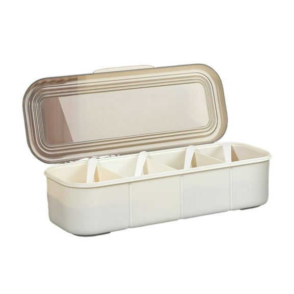 ziertyon Condiment Server with Ice Tray - Cold Serving Tray for Bar, Fruit Salad, Taco, Multipurpose Chilled Caddy