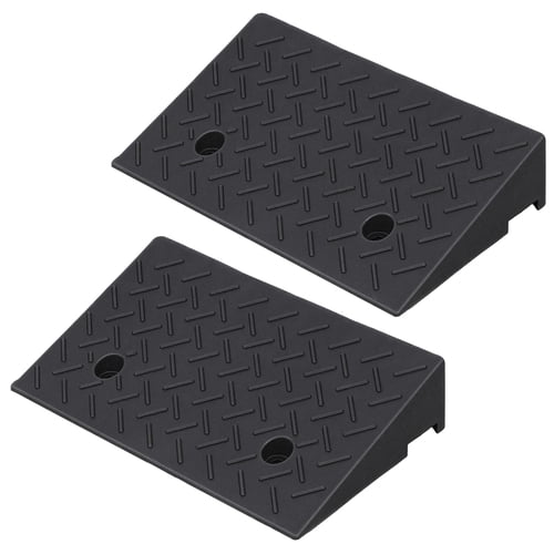 ziertyon Curb Ramp-Portable Poly Ramp With 7000Lbs Weight Capacity-For Delivery, Hand Truck, Carts, Wheelchairs, and Walkers