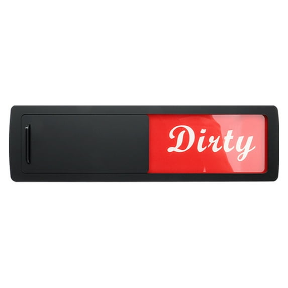 ziertyon Dirty Clean Dishwasher Magnet Easy to Read Slide Dish Washing Machine Dirty Clean Magnetic Indicator Acrylic Sign Kitchen Decoration