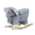 thumbnail image 1 of ziertyon Elephant Plush Ride-On Toy, Rocker & Ride-On Modes, Ages 10–36 Months, 1 of 8