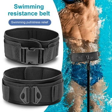 ziertyon Fitness Resistance Belt Adjustable Weighted Training Waist Belt Sports Exercise Pull Belt for Weighting Running Swimming Training