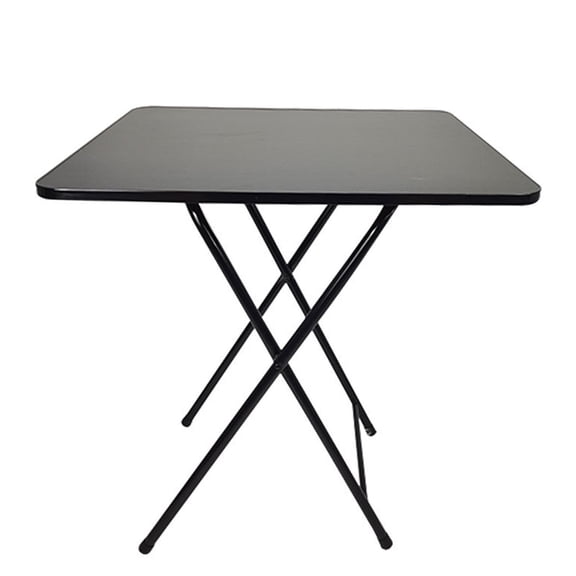 ziertyon Foldable Dinner Table, Solid MDF Square 4-Person Desk, Home Office Study Computer Desk